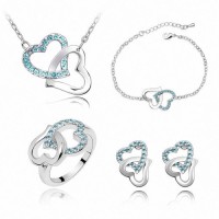 Crystallized Swarovski Elements Austria Crystal Necklace Set