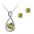 /products/sterling-silver-peridot-diamond-accent-swirl-heart-necklace-and-earrings-set-/